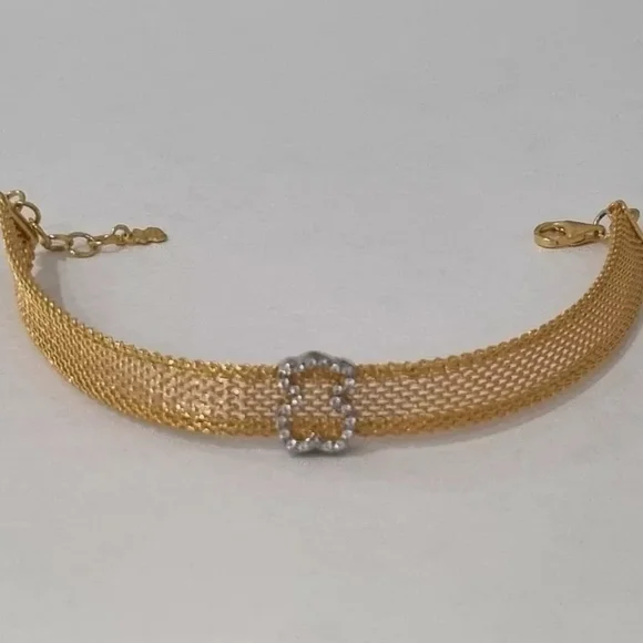 (SOLD)Tous White And Yellow Bear Mesh Bracelet - Picture 6 of 10